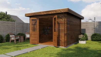 Lugarde Select Log Cabin Cheshire 300x400cm - Pressure treated Brown