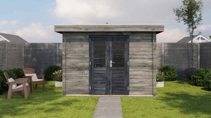 Lugarde Select Log Cabin Cheshire 300x400cm - Pressure treated Grey
