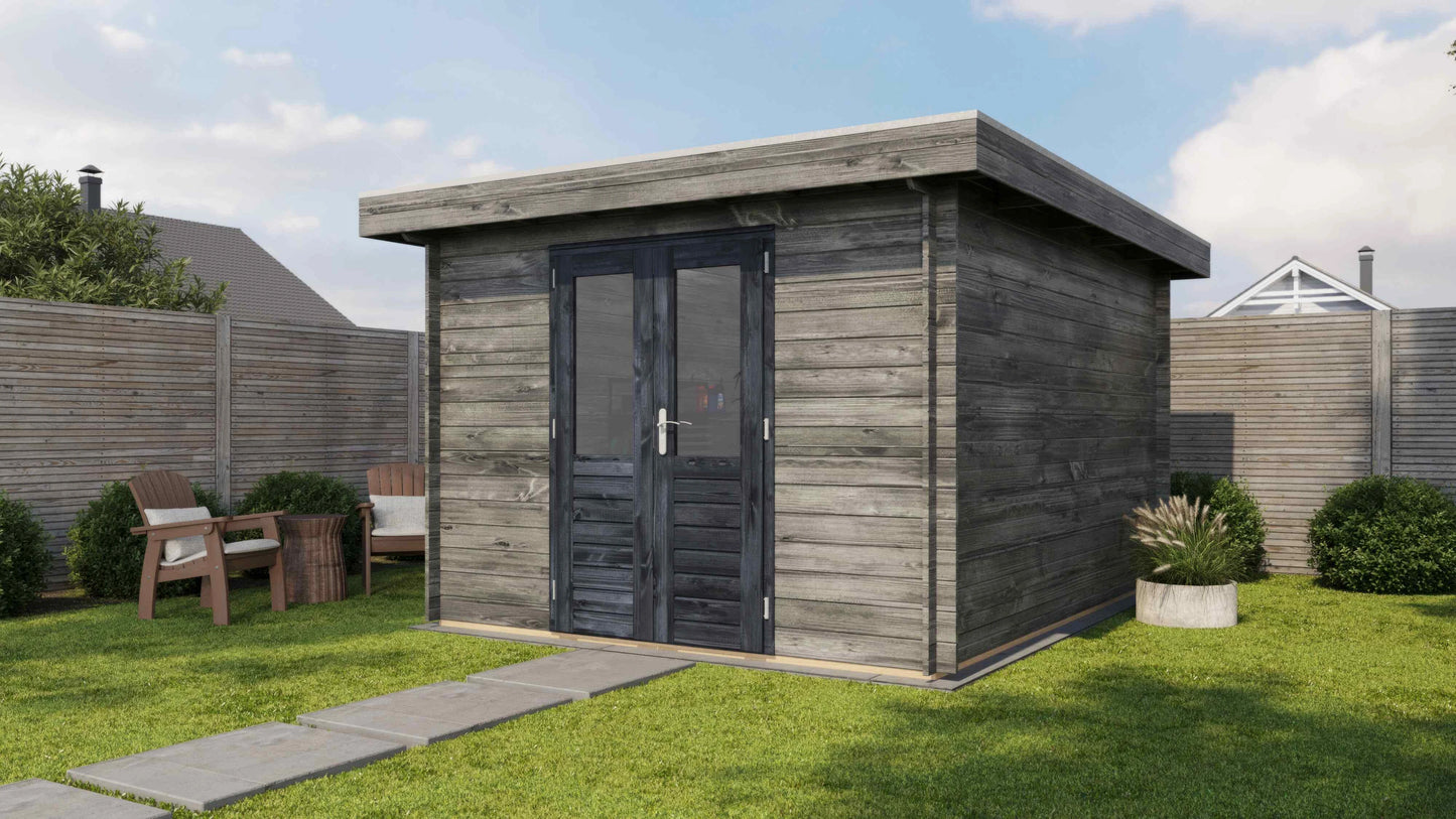 Lugarde Select Log Cabin Cheshire 300x400cm - Pressure treated Grey