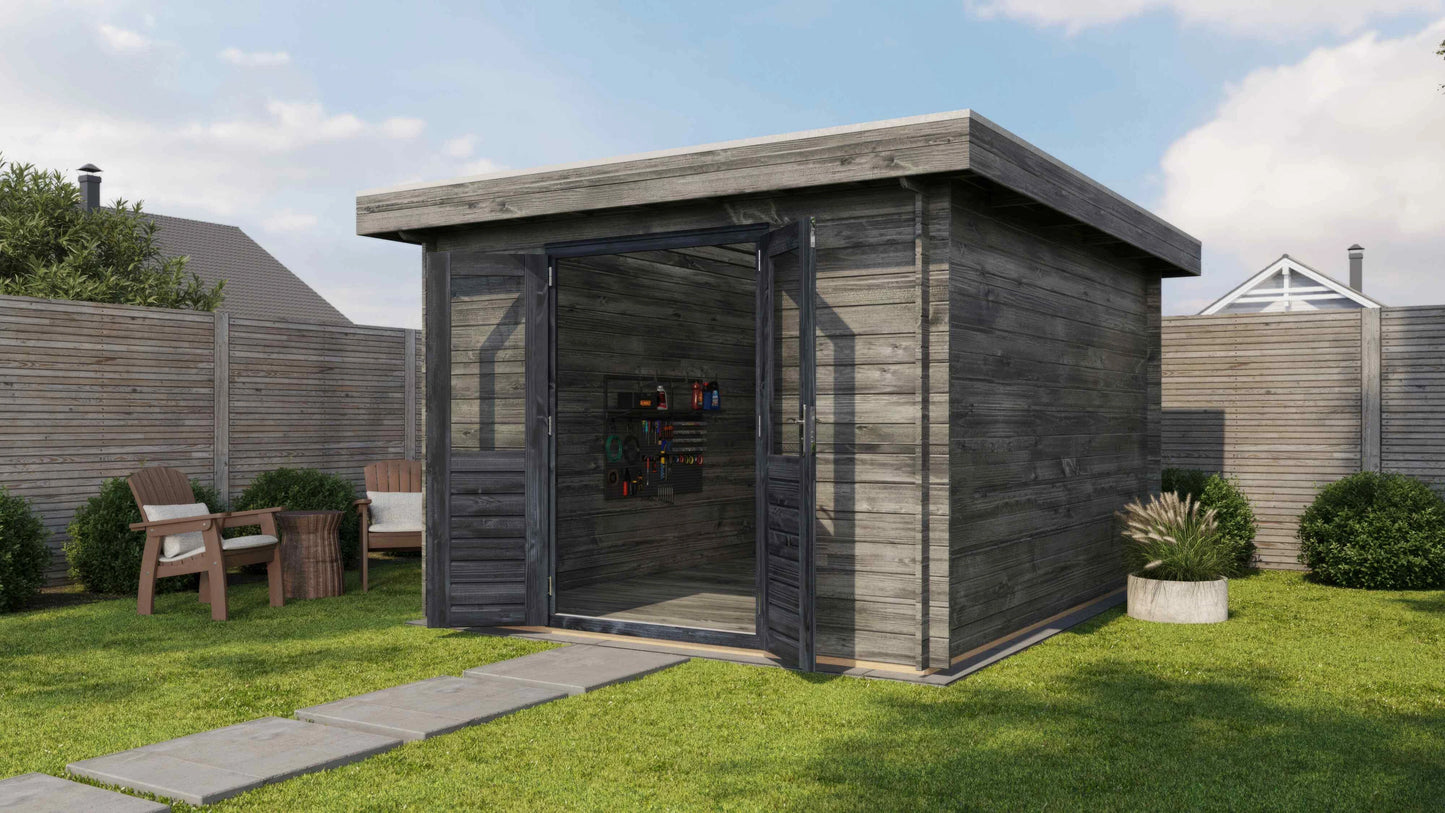 Lugarde Select Log Cabin Cheshire 300x400cm - Pressure treated Grey