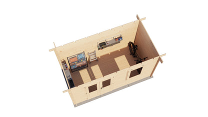 Lugarde Select Log Cabin Stonehenge 400x200cm - Untreated