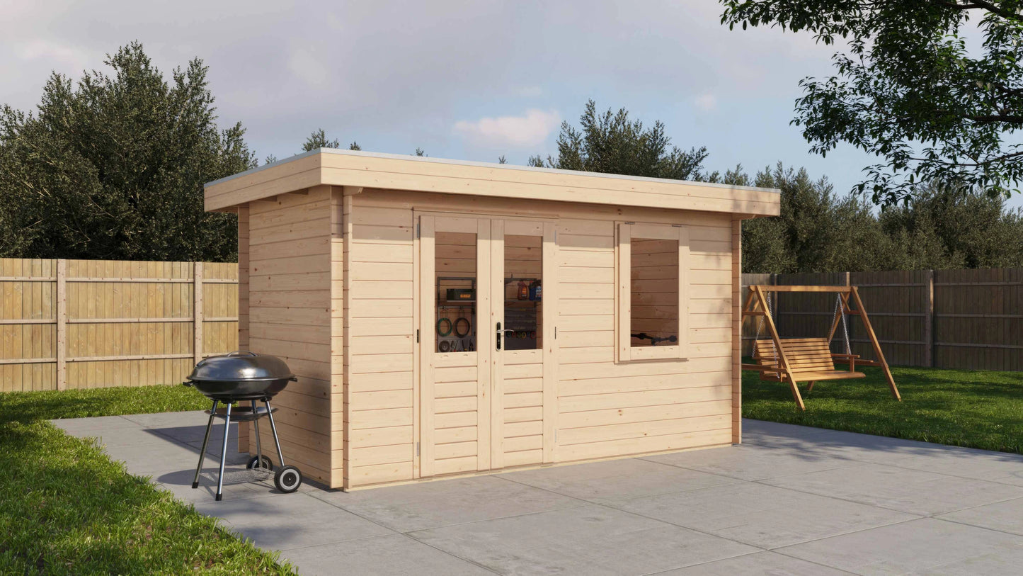 Lugarde Select Log Cabin Stonehenge 400x200cm - Untreated