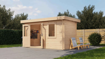 Lugarde Select Log Cabin Stonehenge 400x200cm - Untreated