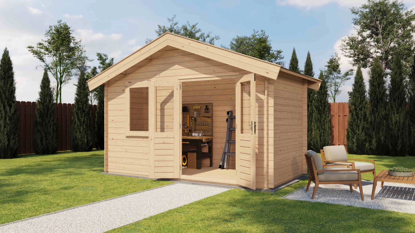 Lugarde Select Log Cabin Northumberland 400x200cm - Untreated