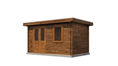 Lugarde Select Log Cabin Windsor 400x250cm - Pressure treated Brown