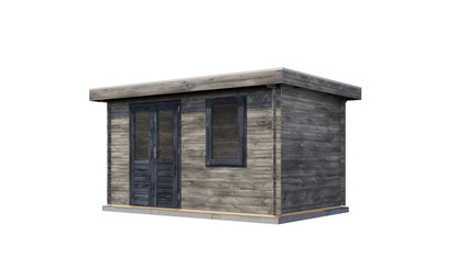 Lugarde Select Log Cabin Windsor 400x250cm - Pressure treated Grey
