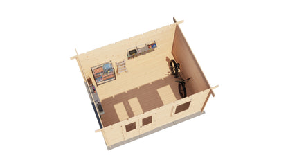 Lugarde Select Log Cabin Humber 400x300cm - Untreated
