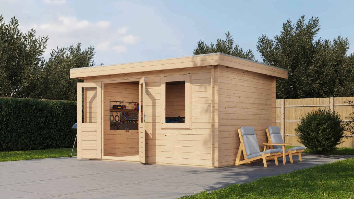 Lugarde Select Log Cabin Humber 400x300cm - Untreated