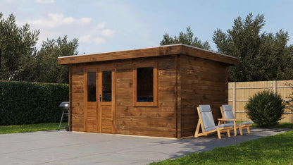 Lugarde Select Log Cabin Humber 400x300cm - Pressure treated Brown