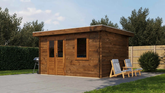 Lugarde Select Log Cabin Humber 400x300cm - Pressure treated Brown