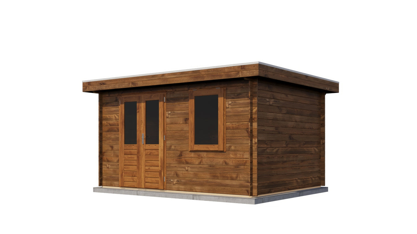 Lugarde Select Log Cabin Humber 400x300cm - Pressure treated Brown