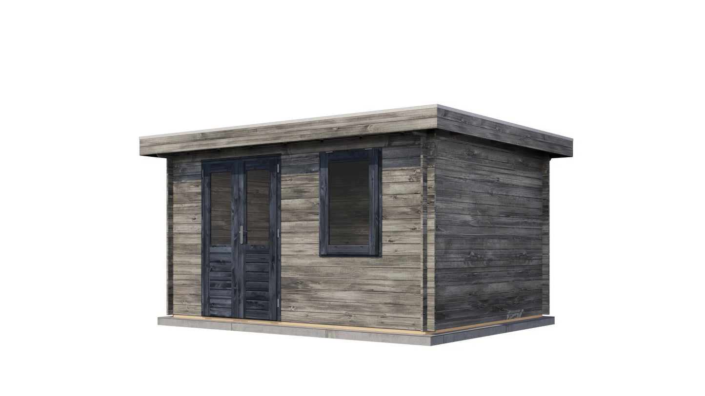 Lugarde Select Log Cabin Humber 400x300cm - Pressure treated Grey