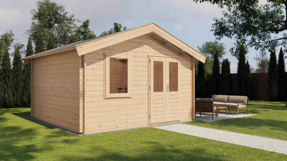 Lugarde Select Log Cabin Clyde 400x400cm - Untreated