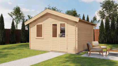 Lugarde Select Log Cabin Clyde 400x400cm - Untreated