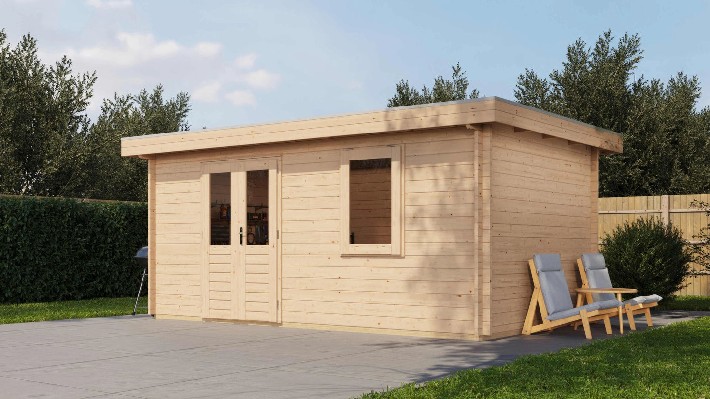 Lugarde Select Log Cabin Exmoor 500x300cm - Untreated