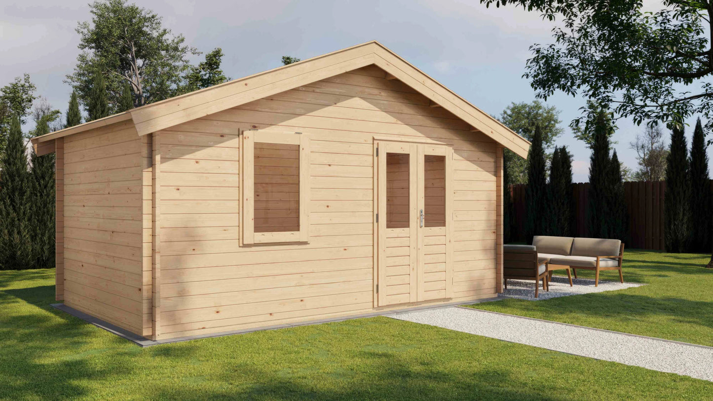 Lugarde Select Log Cabin Tweed 500x300cm - Untreated