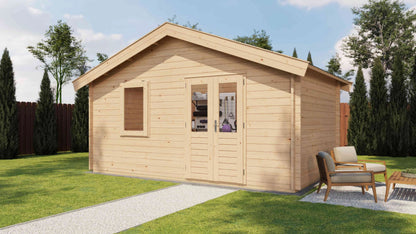 Lugarde Select Log Cabin Tweed 500x300cm - Untreated