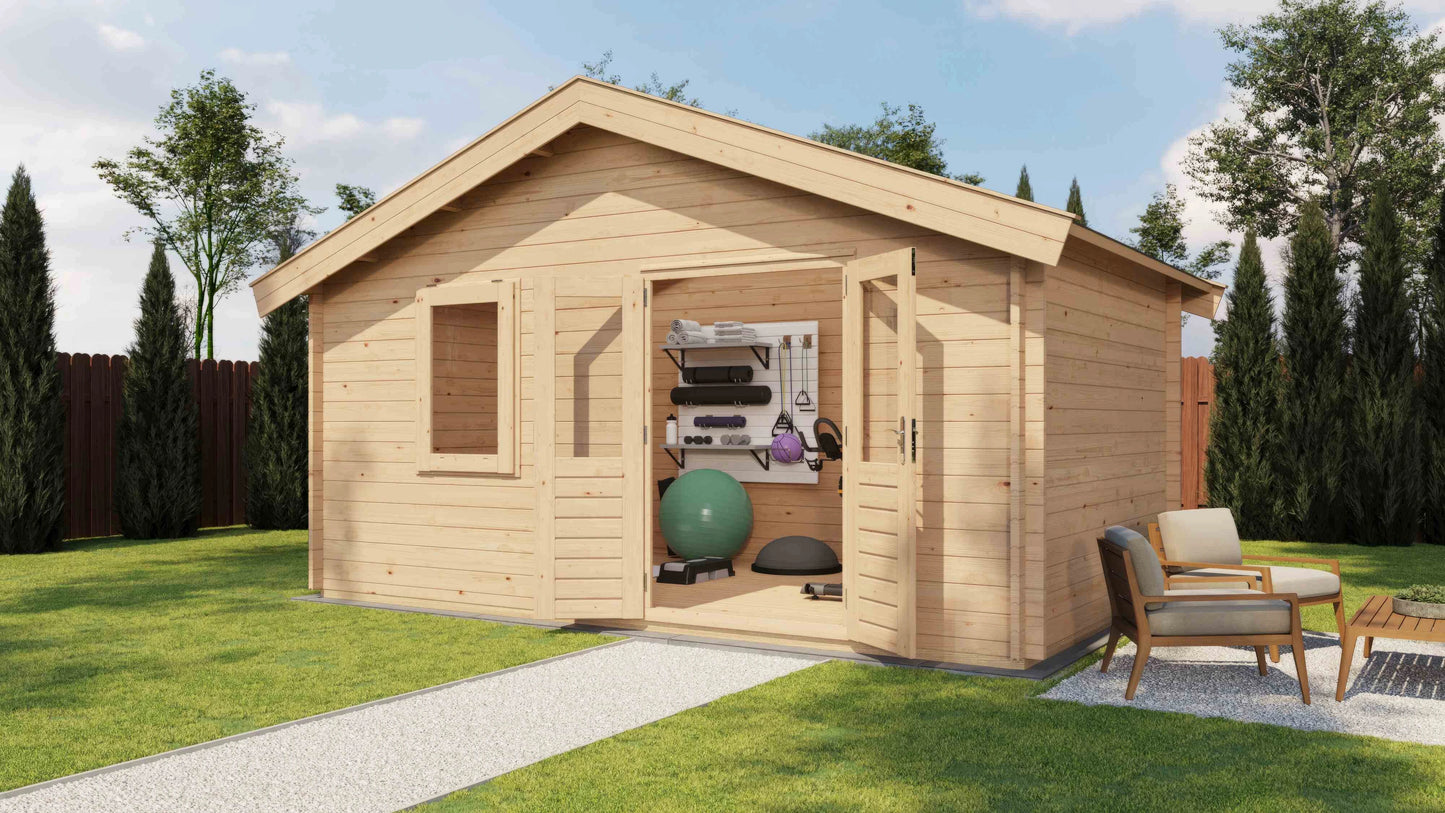 Lugarde Select Log Cabin Tweed 500x300cm - Untreated