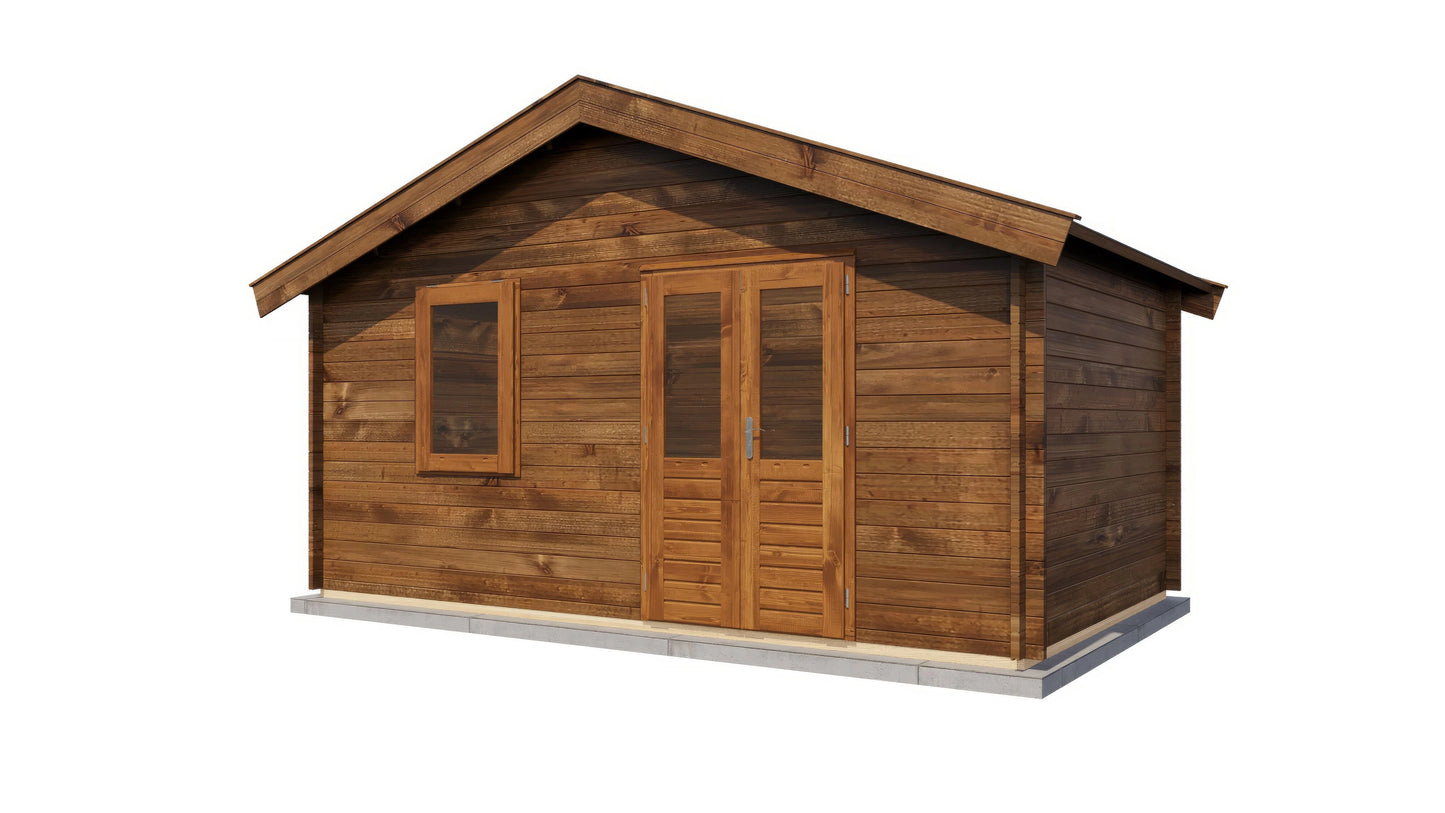 Lugarde Select Log Cabin Tweed 500x300cm - Pressure treated Brown