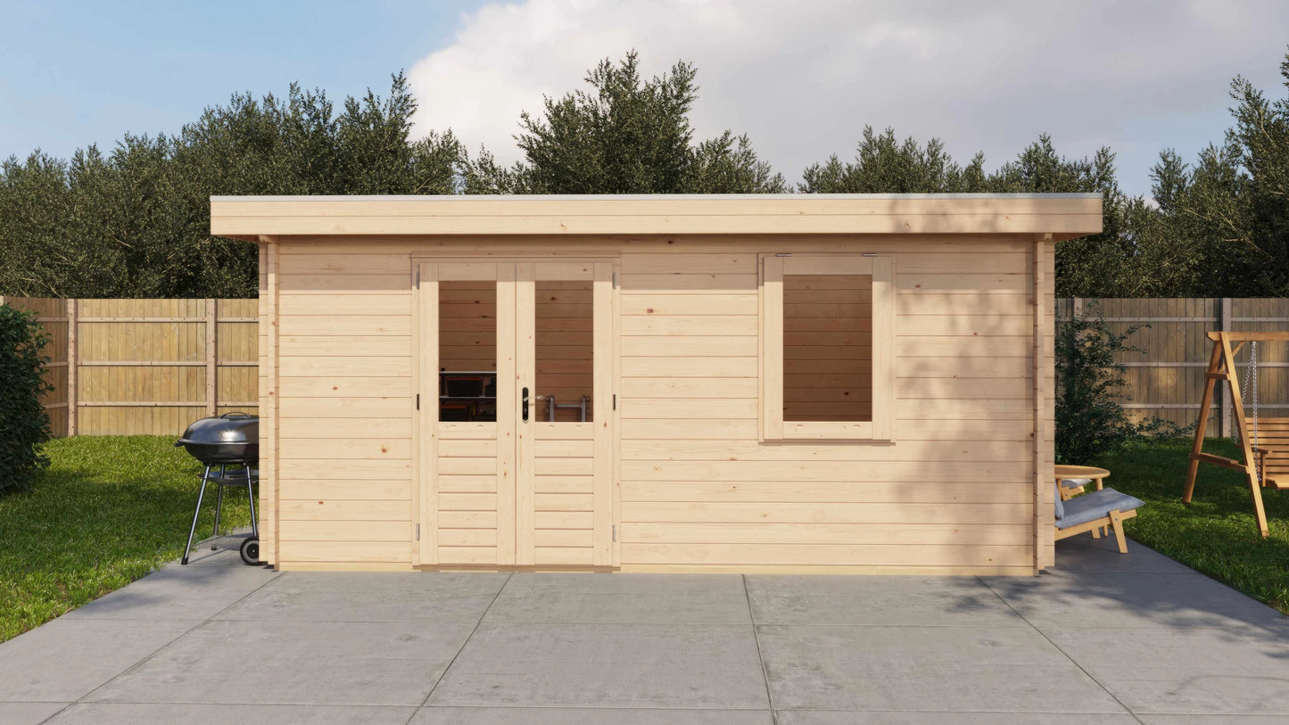 Lugarde Select Log Cabin Dartmoor 500x400cm - Untreated