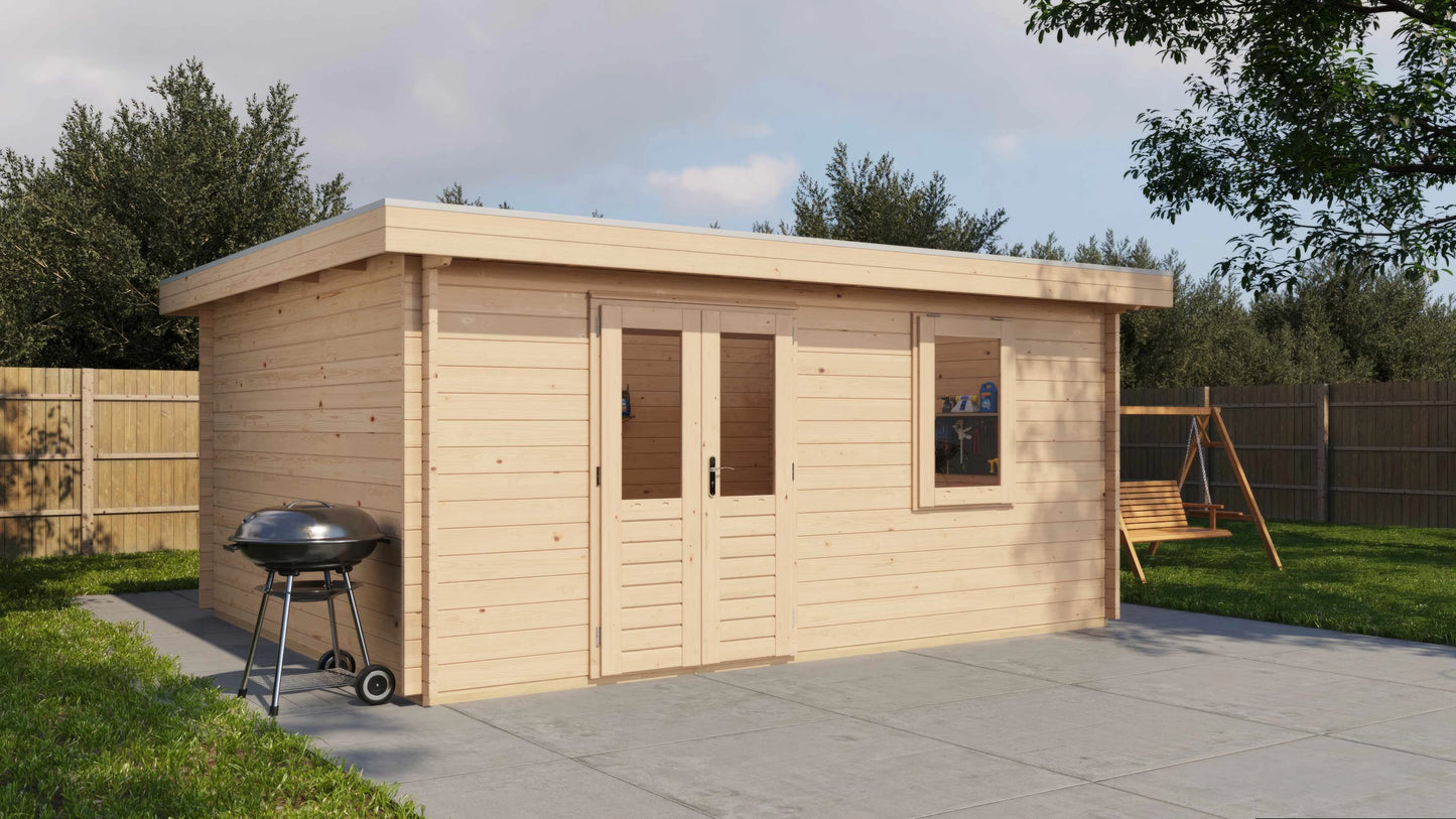 Lugarde Select Log Cabin Dartmoor 500x400cm - Untreated