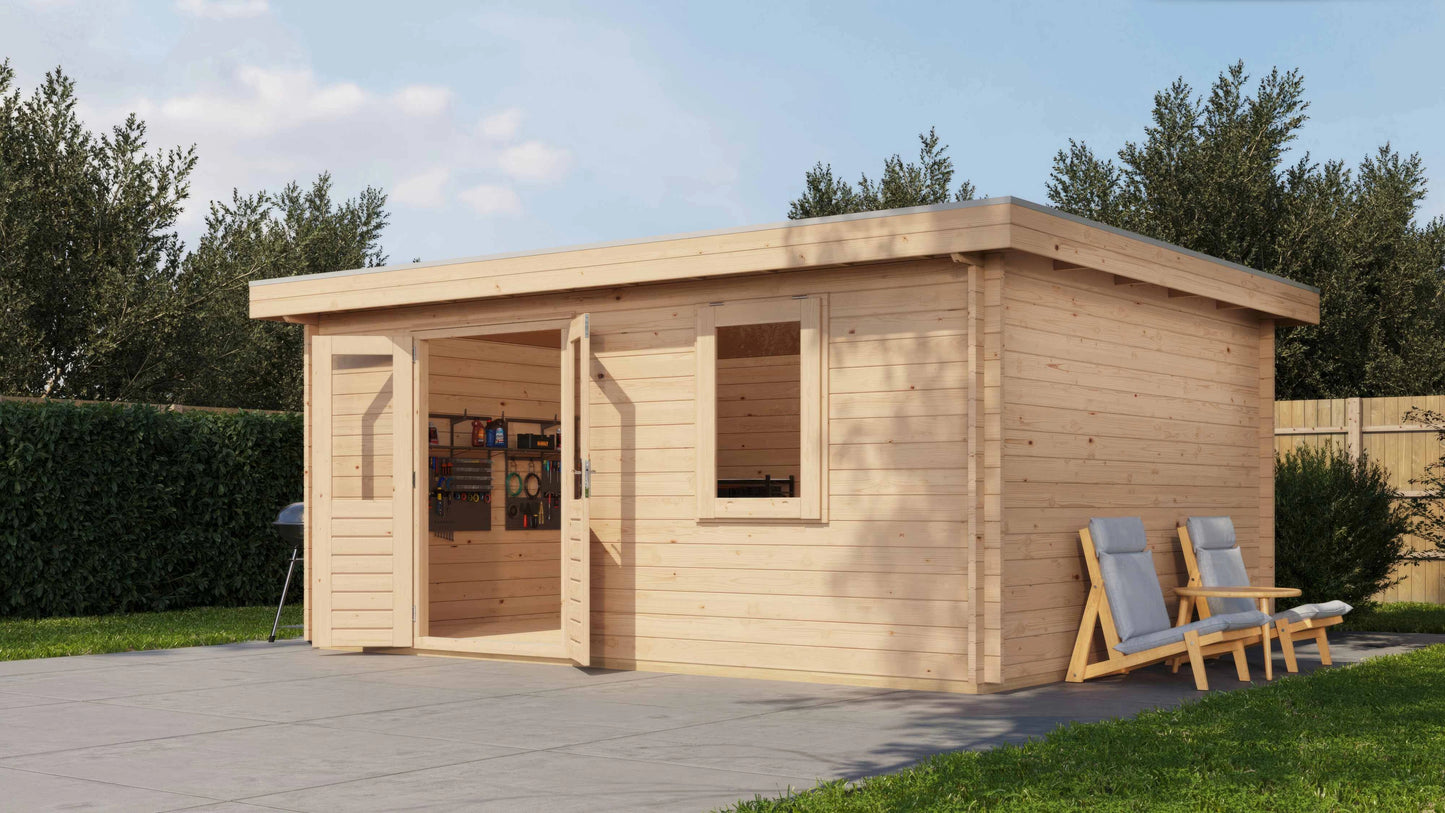 Lugarde Select Log Cabin Dartmoor 500x400cm - Untreated