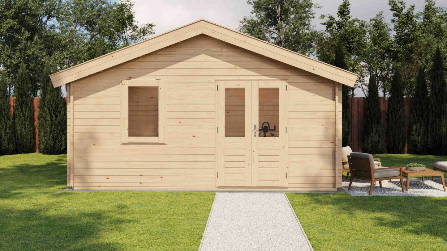 Lugarde Select Log Cabin Tamar 500x400cm - Untreated