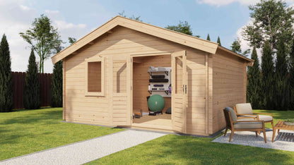 Lugarde Select Log Cabin Tamar 500x400cm - Untreated
