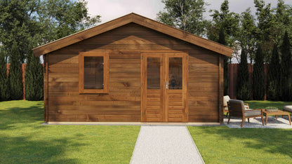 Lugarde Select Log Cabin Tamar 500x400cm - Pressure treated Brown