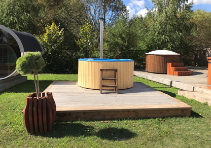 1.8m Fibreglass Hot Tub with external heater