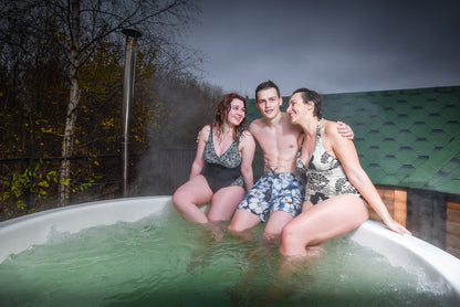 1.8m Fibreglass Hot Tub with external heater
