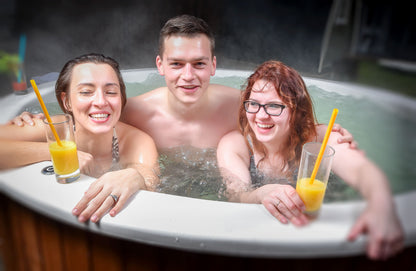 1.8m Fibreglass Hot Tub with external heater