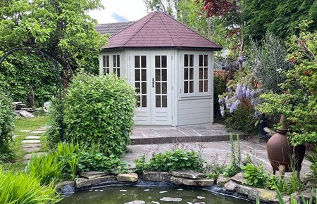 Lugarde P88 Summerhouse with red shingles 19