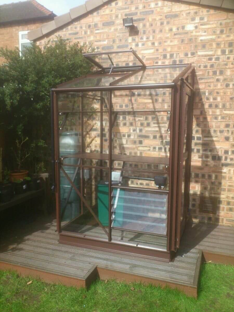 PACKAGE Elite Windsor Lean-To Greenhouse - 4ft wide