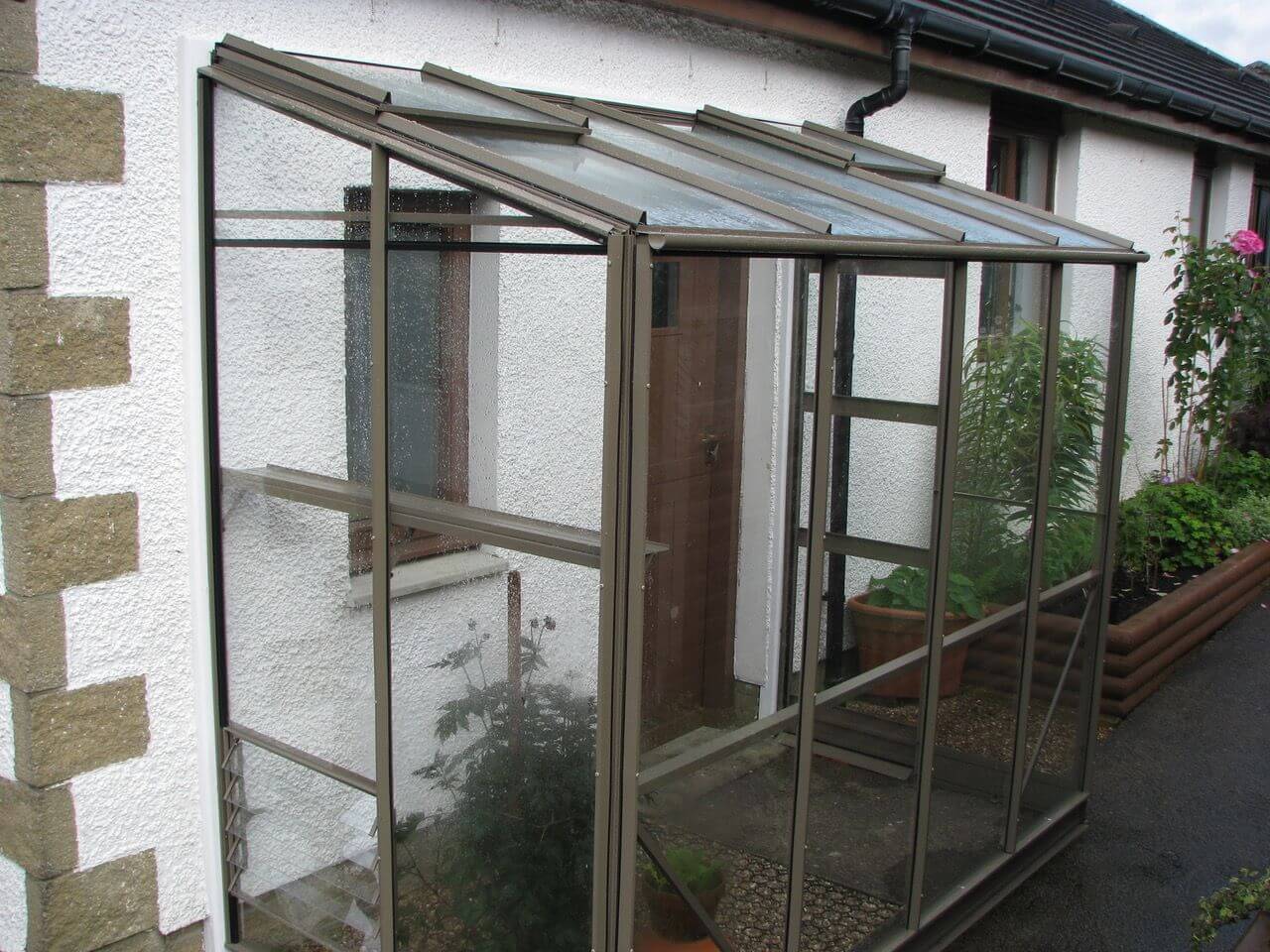 PACKAGE Elite Windsor Lean-To Greenhouse - 4ft wide