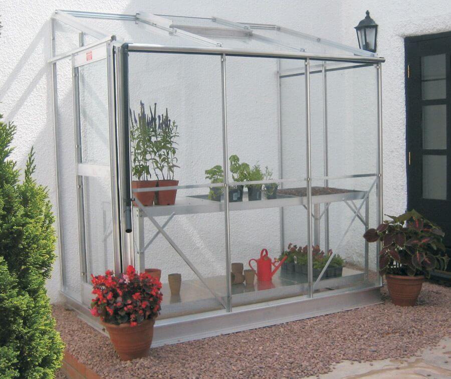 PACKAGE Elite Windsor Lean-To Greenhouse - 4ft wide
